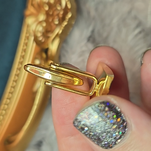 Gold and Black Striped Stainless Steel Cufflinks Brand New - Picture 10 of 10